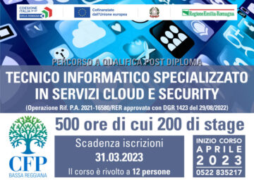 Leggi: «TECNICO INFORMATICO SPECIALIZZATO IN SERVIZI CLOUD…»