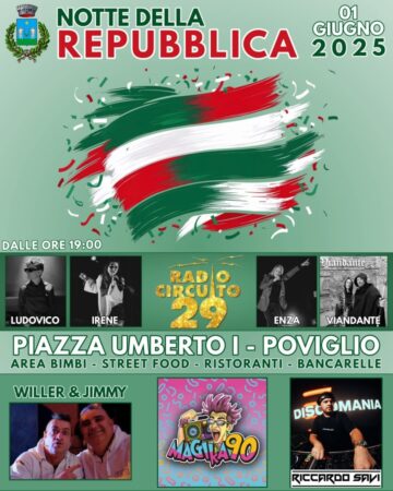 Leggi: «Domenica 1 giugno ritorna la Notte…»