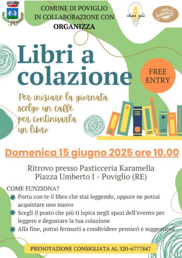 Leggi: «Ritorna l’appuntamento con “Libri a Colazione”»